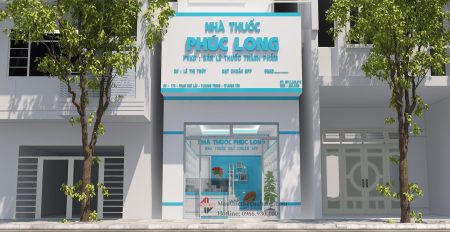 Thiết kế nhà thuốc Phúc Long 30m2 – Hưng Yên