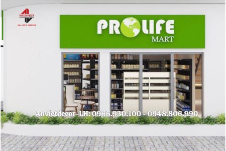 Thiết kế siêu thị mini hiện đại
