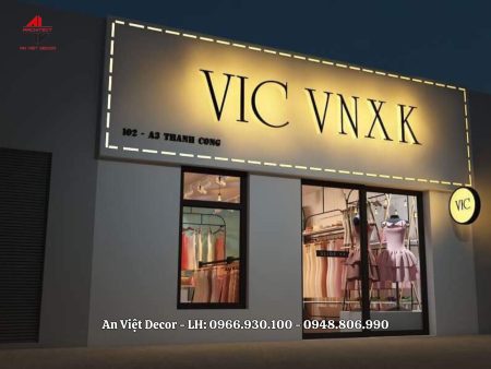 Thiết kế shop thời trang nữ 65m2 độc lạ