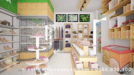 Thiết kế siêu thị mini đẹp, màu sắc nổi bật tại Hà Nội 60m2