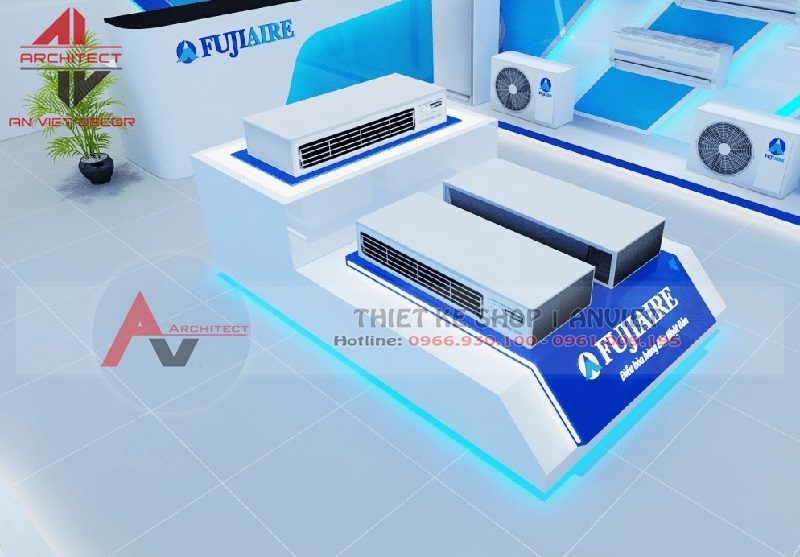 Thiết kế nội thất showroom điện máy 100m2 tại Bắc Giang