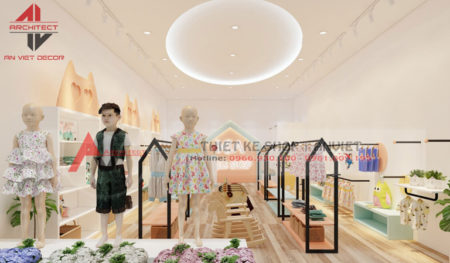 Thiết kế shop thời trang TRẺ EM cực DỄ THƯƠNG tại Hà Nội