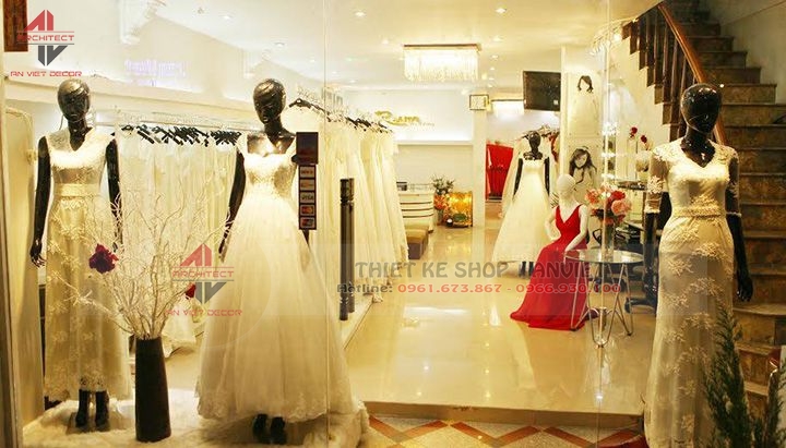 Mẫu thiết kế Showroom cửa hàng áo cưới ĐẸP LUNG LINH