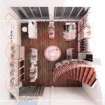 Bản vẽ thiết kế nội thất cửa hàng thực phẩm sạch
