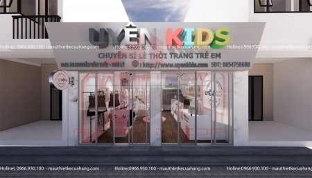 Mẫu thiết kế thời trang trẻ em – 60m2 ở Phủ Lý, Hà Nam