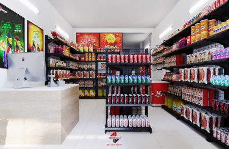 Thiết kế siêu thị tiện ích LeeMart 20m2 tại Hà Nội